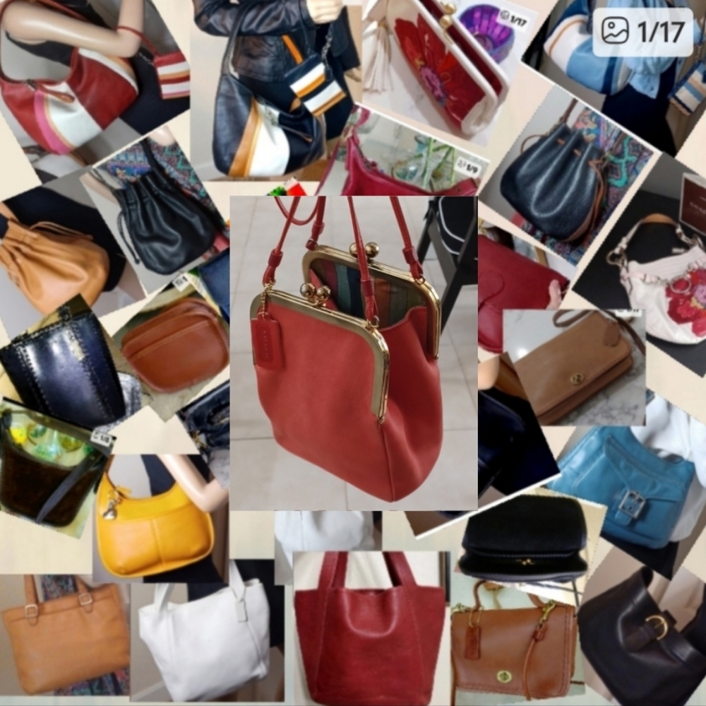 ADVERTISEMENT:SEE BAGS IN MY CLOSET @lorac2015 VINTAGE COACH BAGS